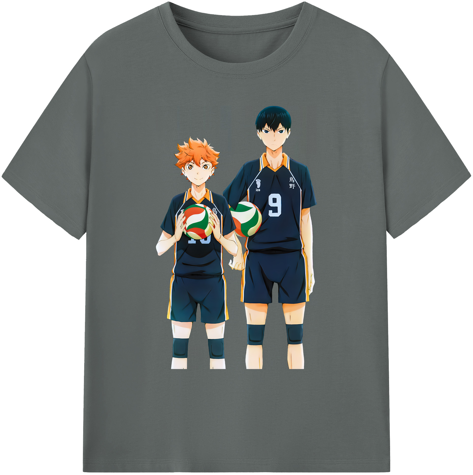 （画像用） ハイキュー!! Haikyu!! 綿100％ メンズ半袖Tシャツ｜肌触りやわらか＆通気性